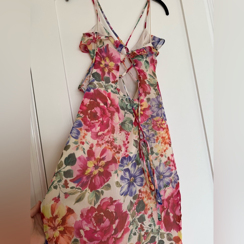 Vici, Garden Bliss Floral Tiered Midi Dress - Picture 8 of 14